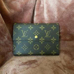 Louis Vuitton Vintage Monogram Porte Tresor Etui Papier Trifold Wallet